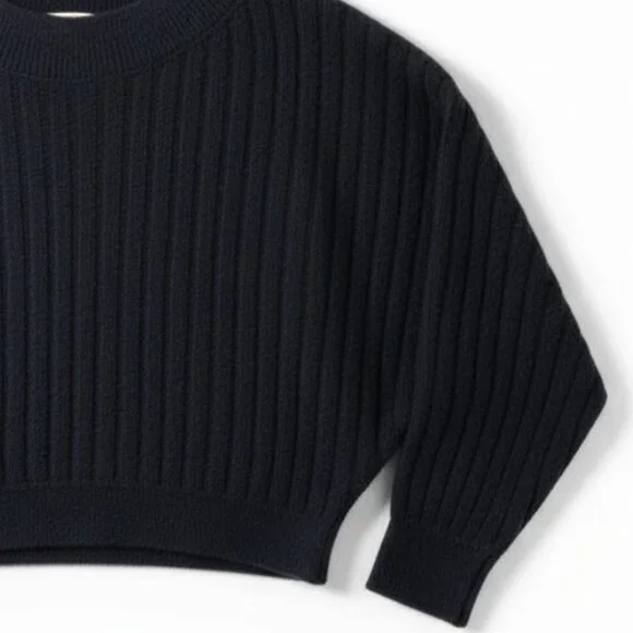 Free People Black Off-the-Shoulder Knit Sweater - Picture 6 of 11